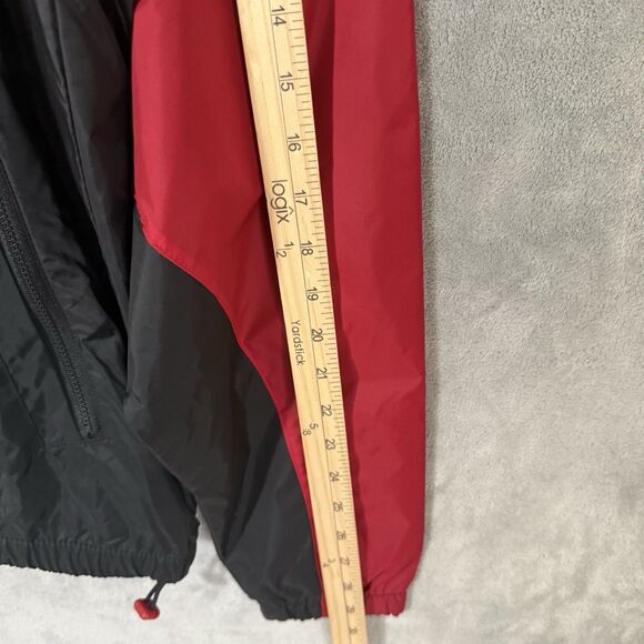 Nike Air Jordan Essentials Woven Jacket Size M #DA9832 Red Black Full Zip Hood - Picture 5 of 14